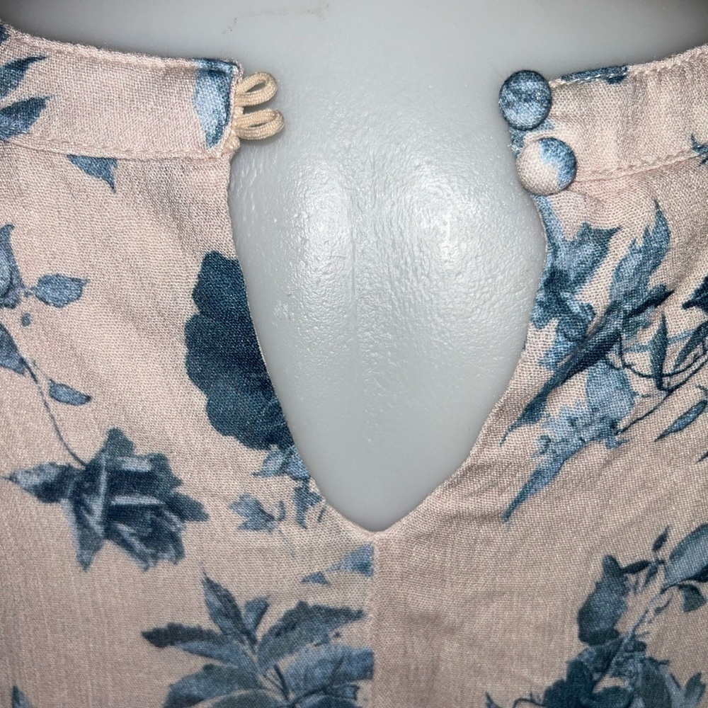 Penelope Rose Floral Rose Long Sleeve Boho Lined Dress Size M - Picture 14 of 14